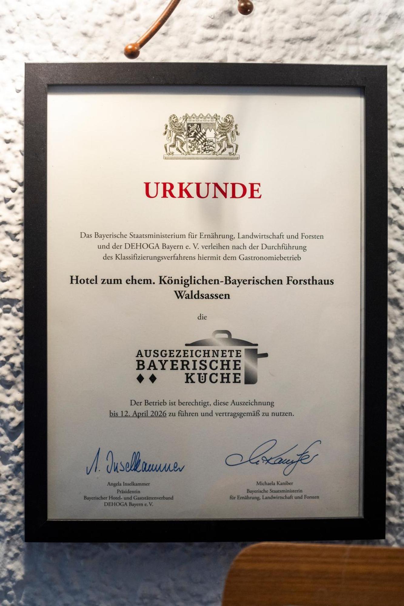 Hotel Zum Ehem. Koenigl. Bayr. Forsthaus Waldsassen Luaran gambar